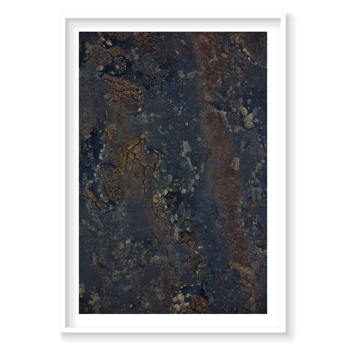 Earth, Iceland, Vertical Print, white Victorian Ash frame
