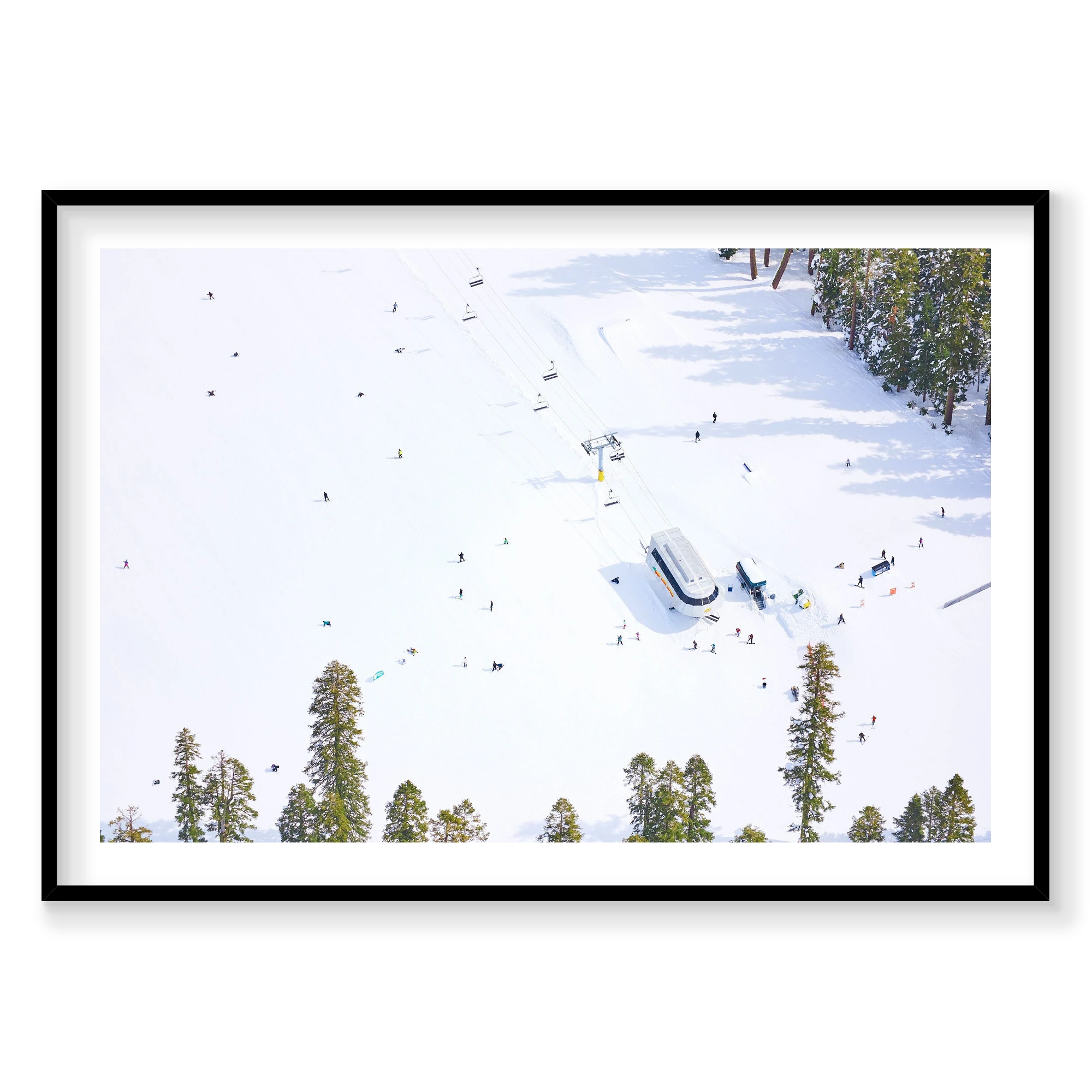 Easy Rider Express, Lake Tahoe, Horizontal Print, black Victorian Ash frame