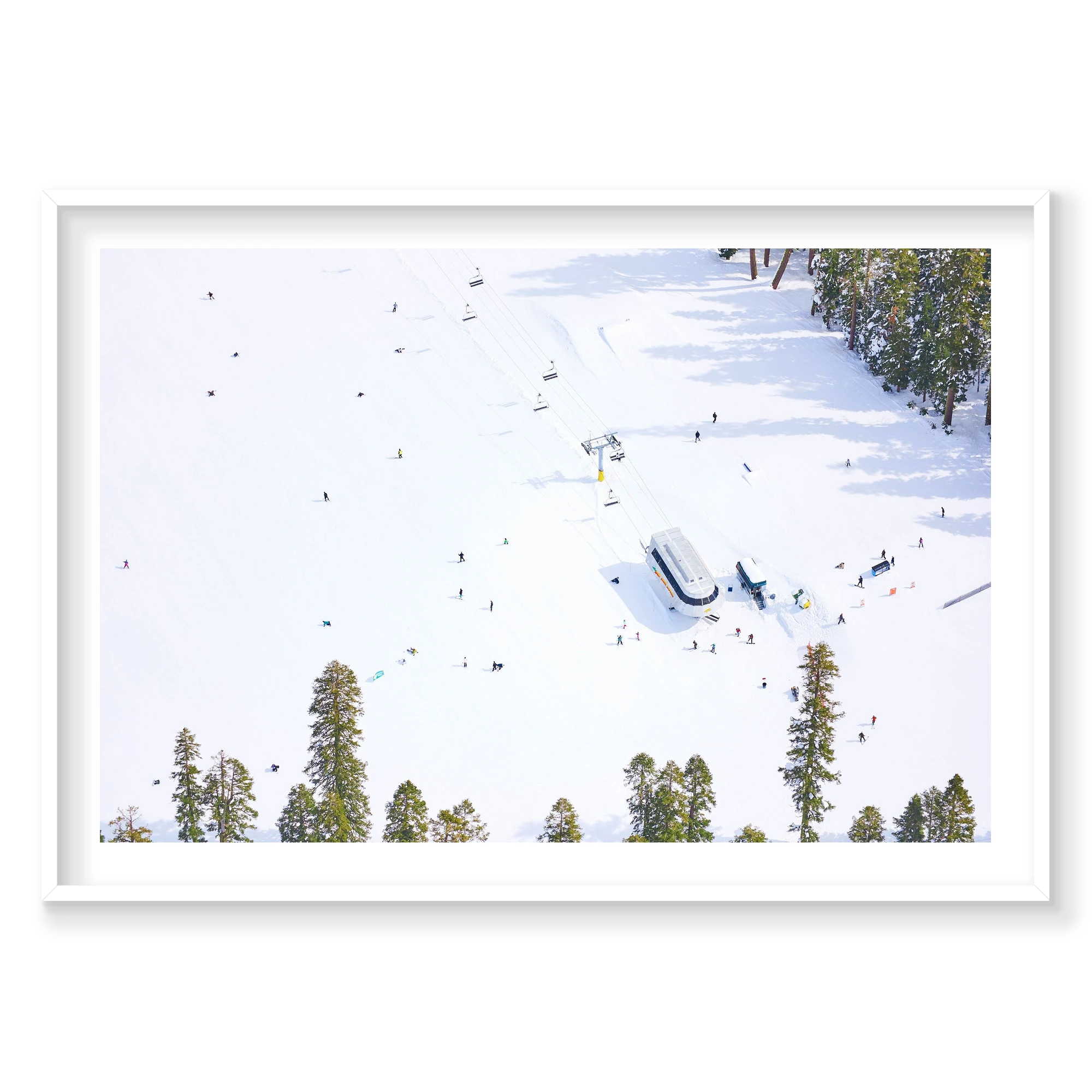 Easy Rider Express, Lake Tahoe, Horizontal Print, white Victorian Ash frame