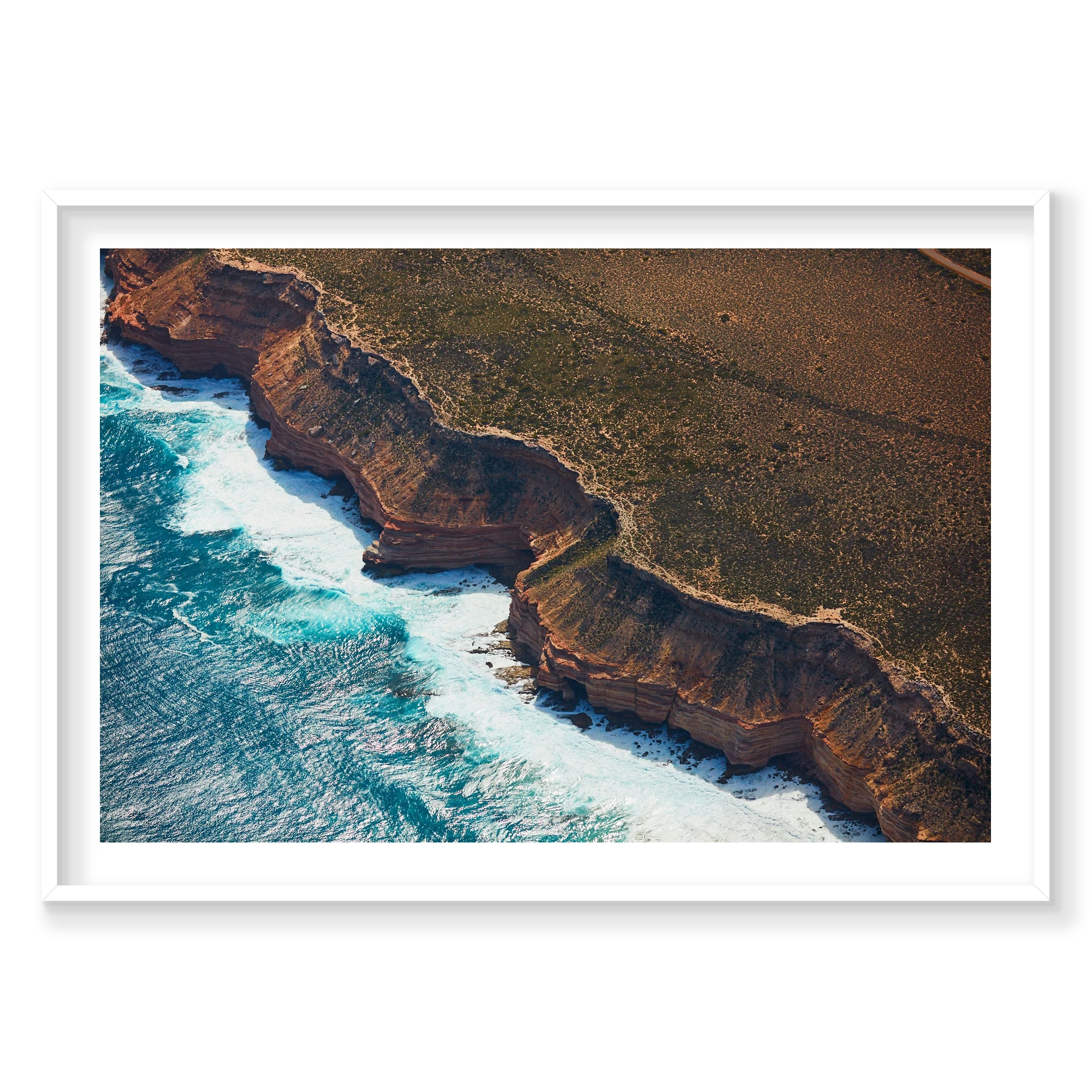 Edgercliff, Kalbarri, Horizontal Print, white Victorian Ash frame