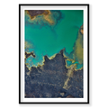 MÌ_vatn Lake, Iceland, Vertical Print, black Victorian Ash frame