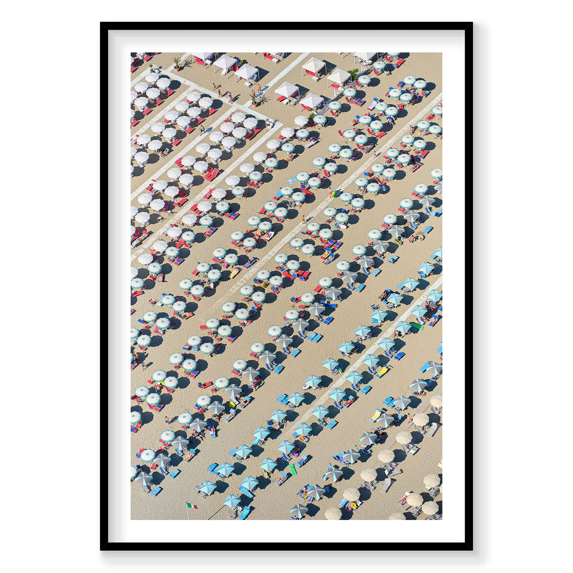 Endless, Italy, Vertical Print, black Victorian Ash frame