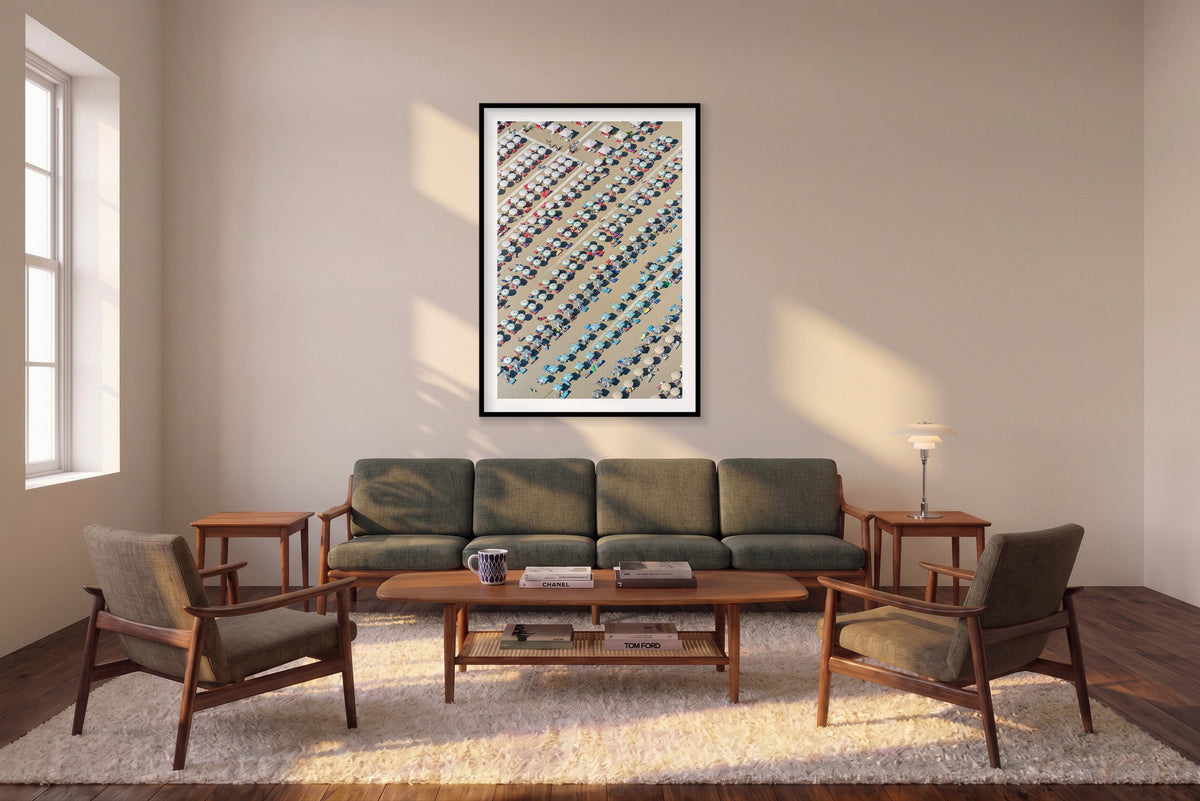 Endless, Italy, Vertical Print shown framed in a living room