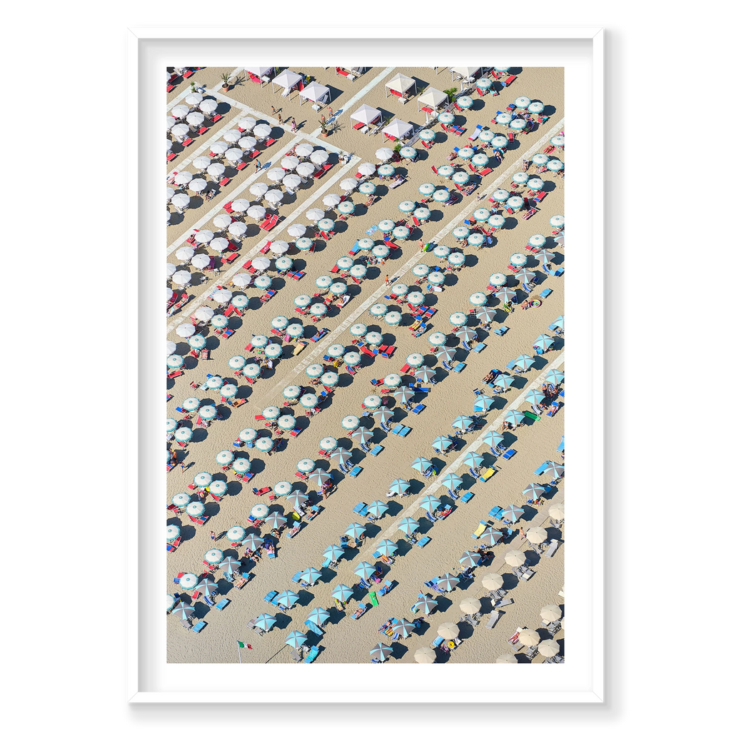 Endless, Italy, Vertical Print, white Victorian Ash frame