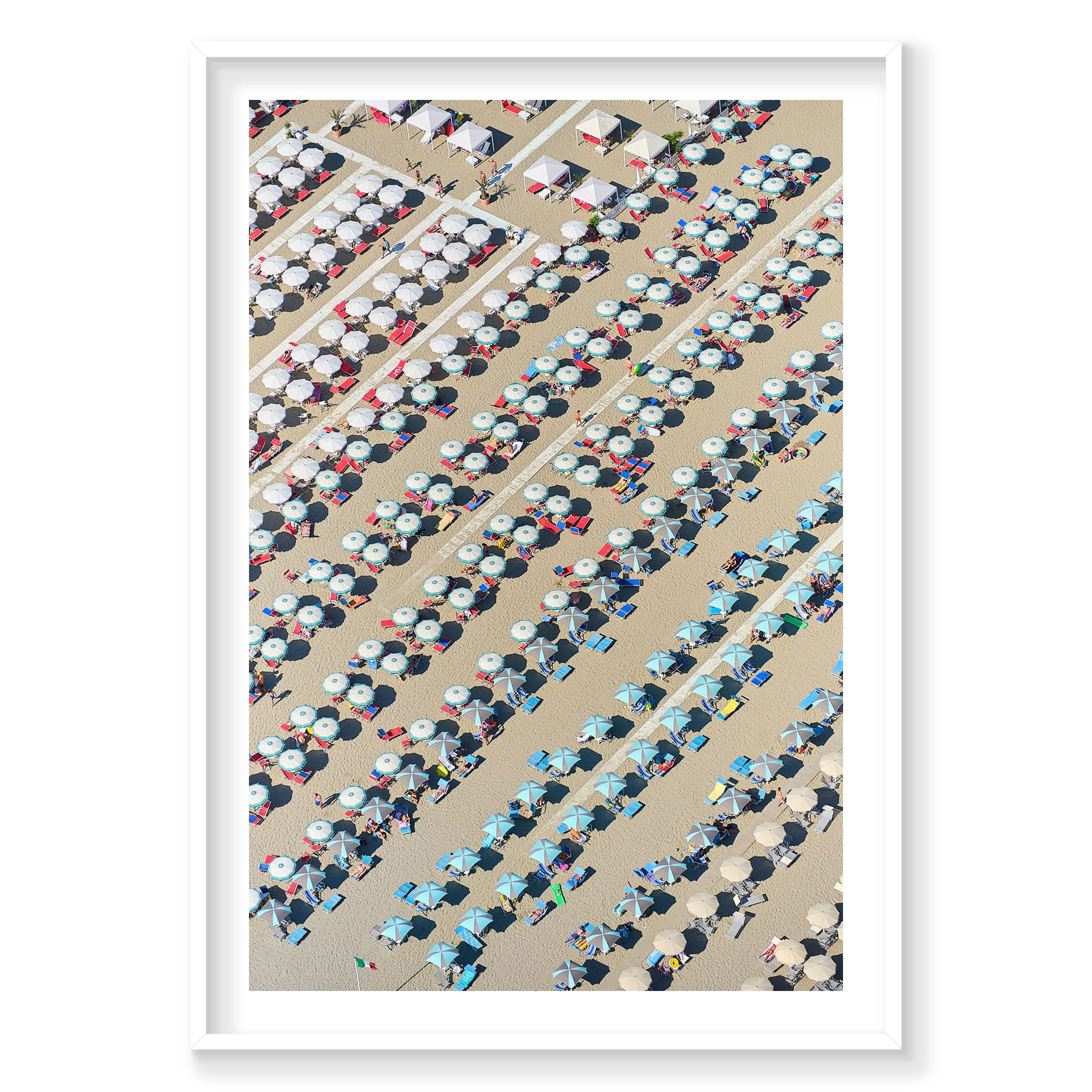 Endless, Italy, Vertical Print, white Victorian Ash frame