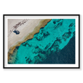 Eroded, Rottnest Island, WA, Horizontal Print, black Victorian Ash frame