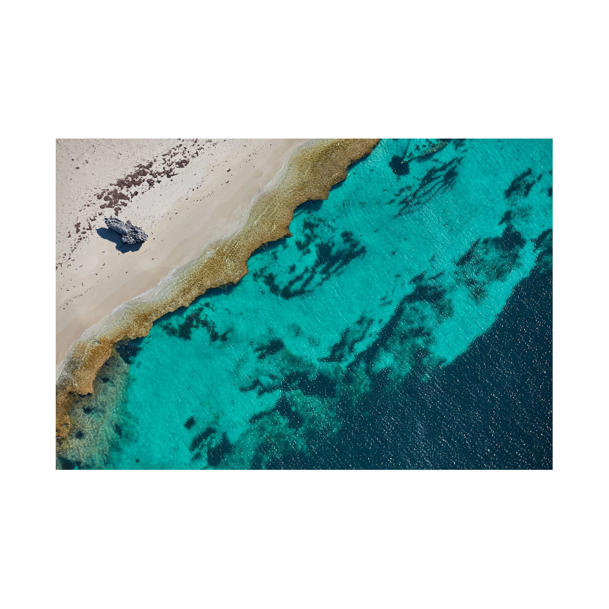 Eroded, Rottnest Island, WA, Horizontal Print, print only