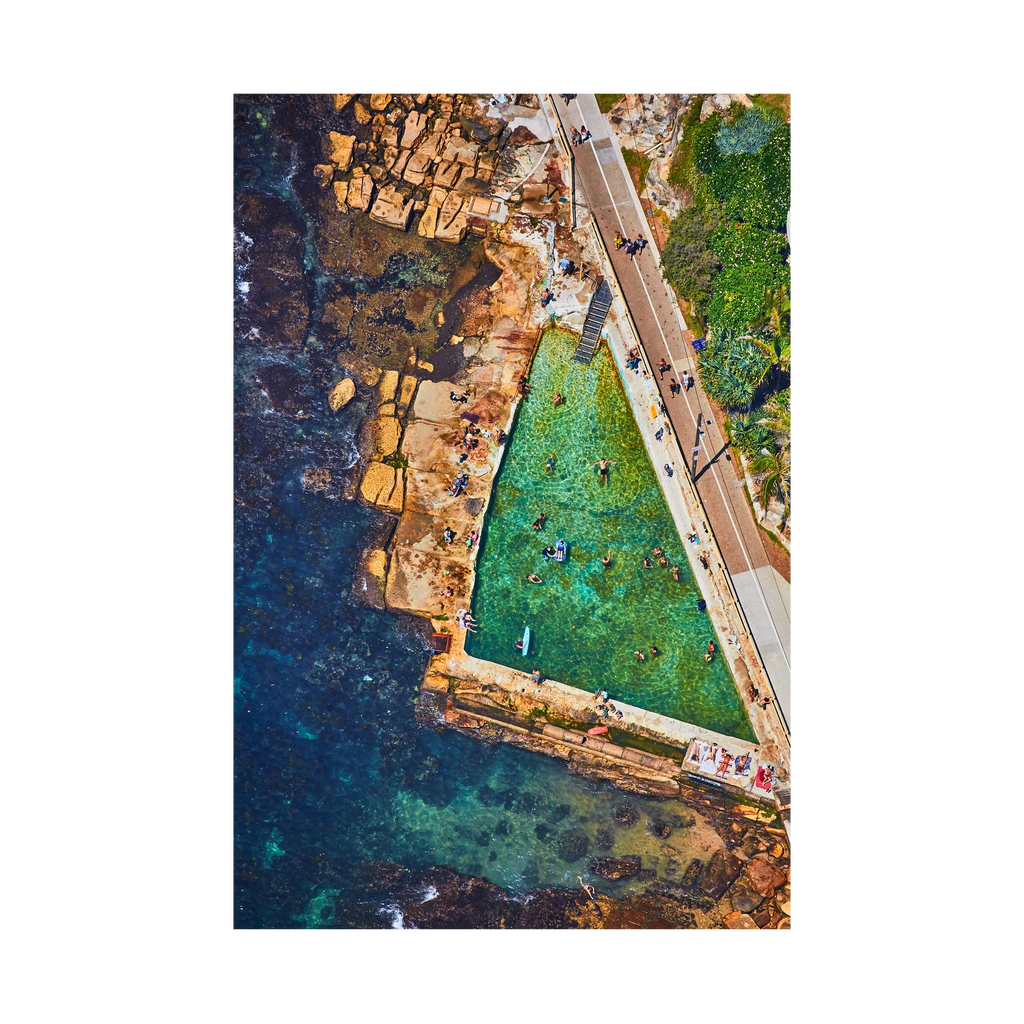 Fairy Bower Rock Pool, Vertical Print, print only