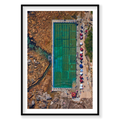 Freshwater Pool, Vertical Print, black Victorian Ash frame