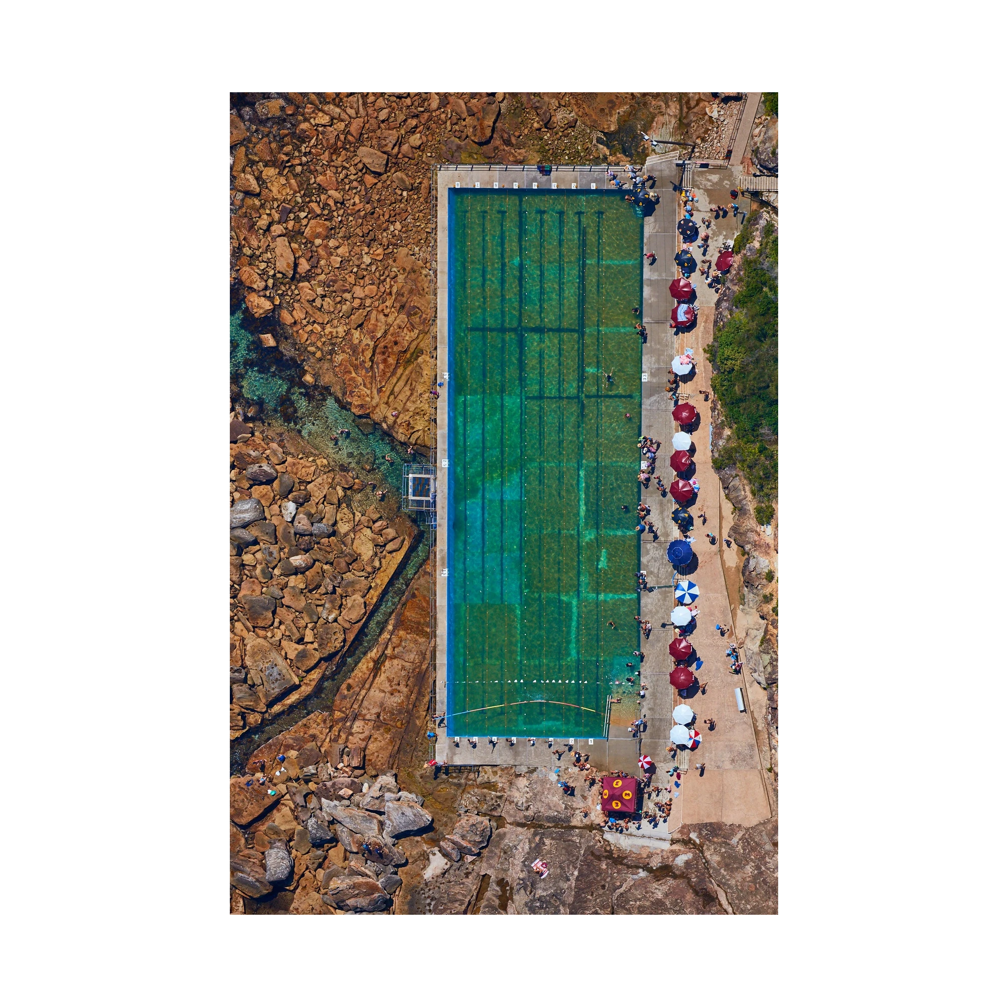 Freshwater Pool, Vertical Print, print only