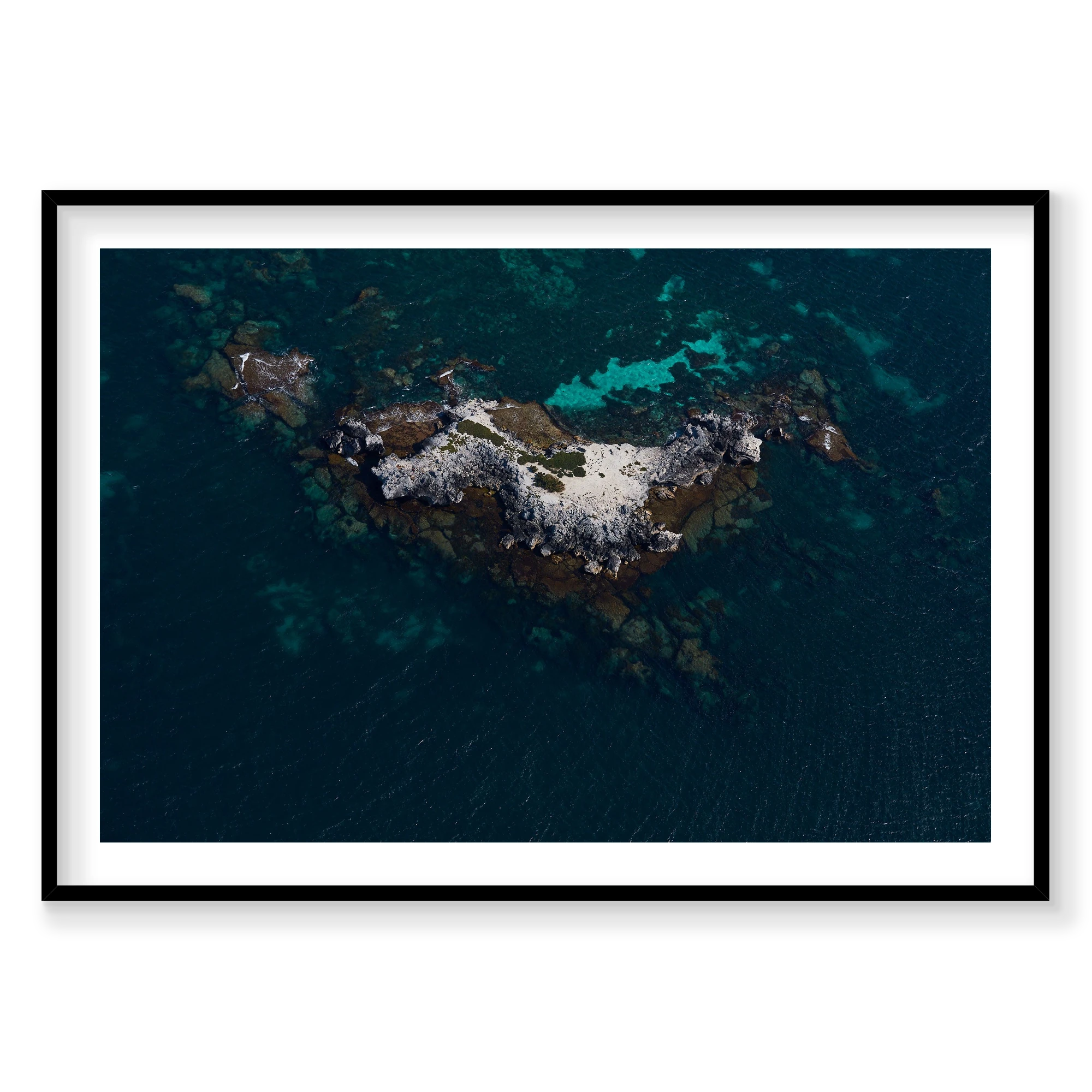 Gallop, Rottnest Island, WA, Horizontal Print, black Victorian Ash frame