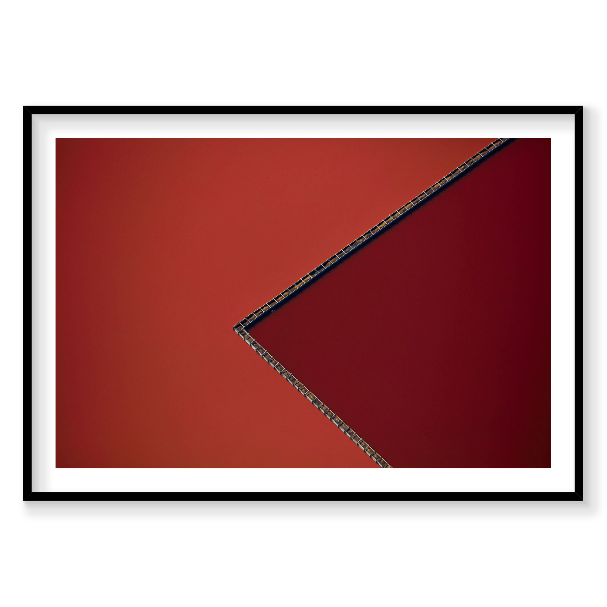 Geometery, San Francisco Bay, Horizontal Print, black Victorian Ash frame