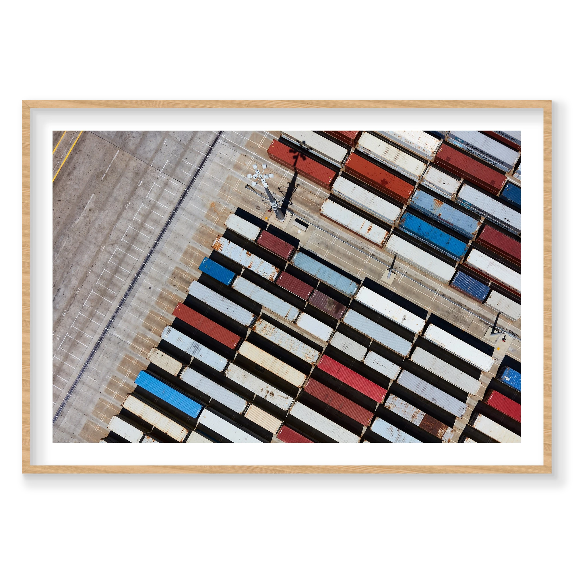 Grayscale, Botany Bay, Horizontal Print, natural Victorian Ash frame