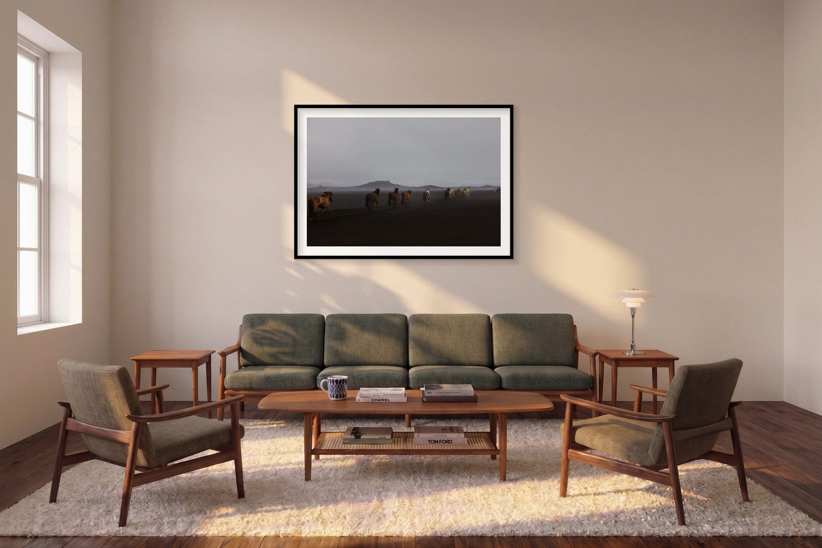 Herd, Iceland, Horizontal Print