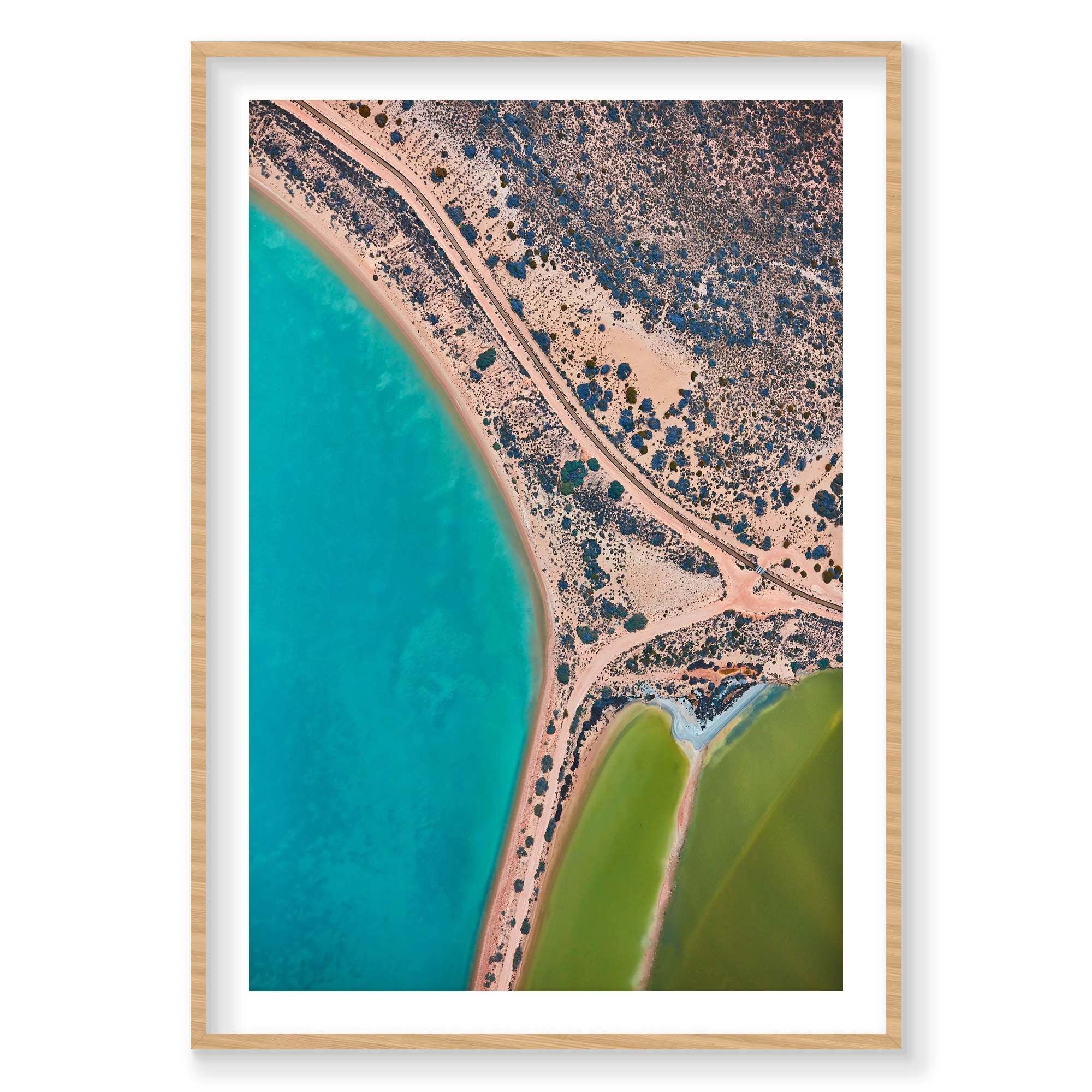 Hues, Carrarang, Vertical Print, natural Victorian Ash frame