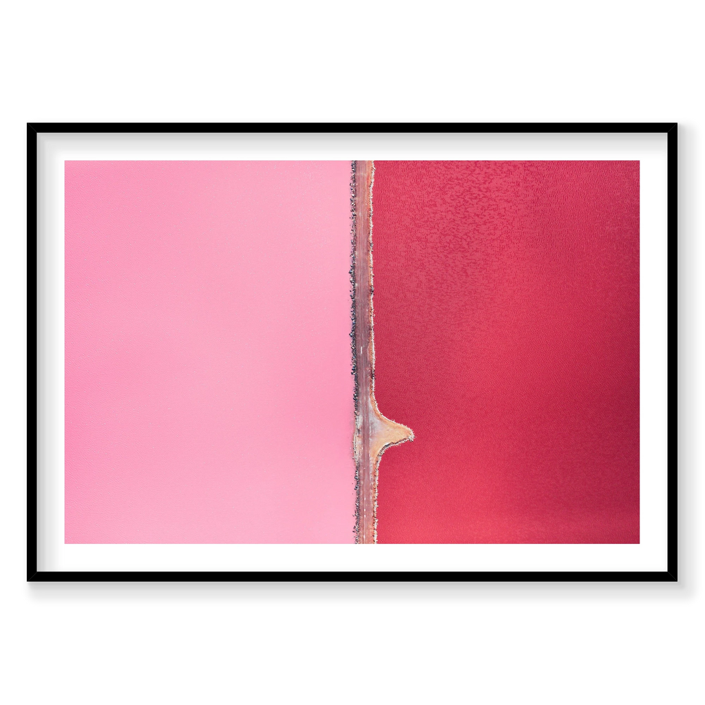 Separation, Hutt Lagoon, Horizontal Print, black Victorian Ash frame