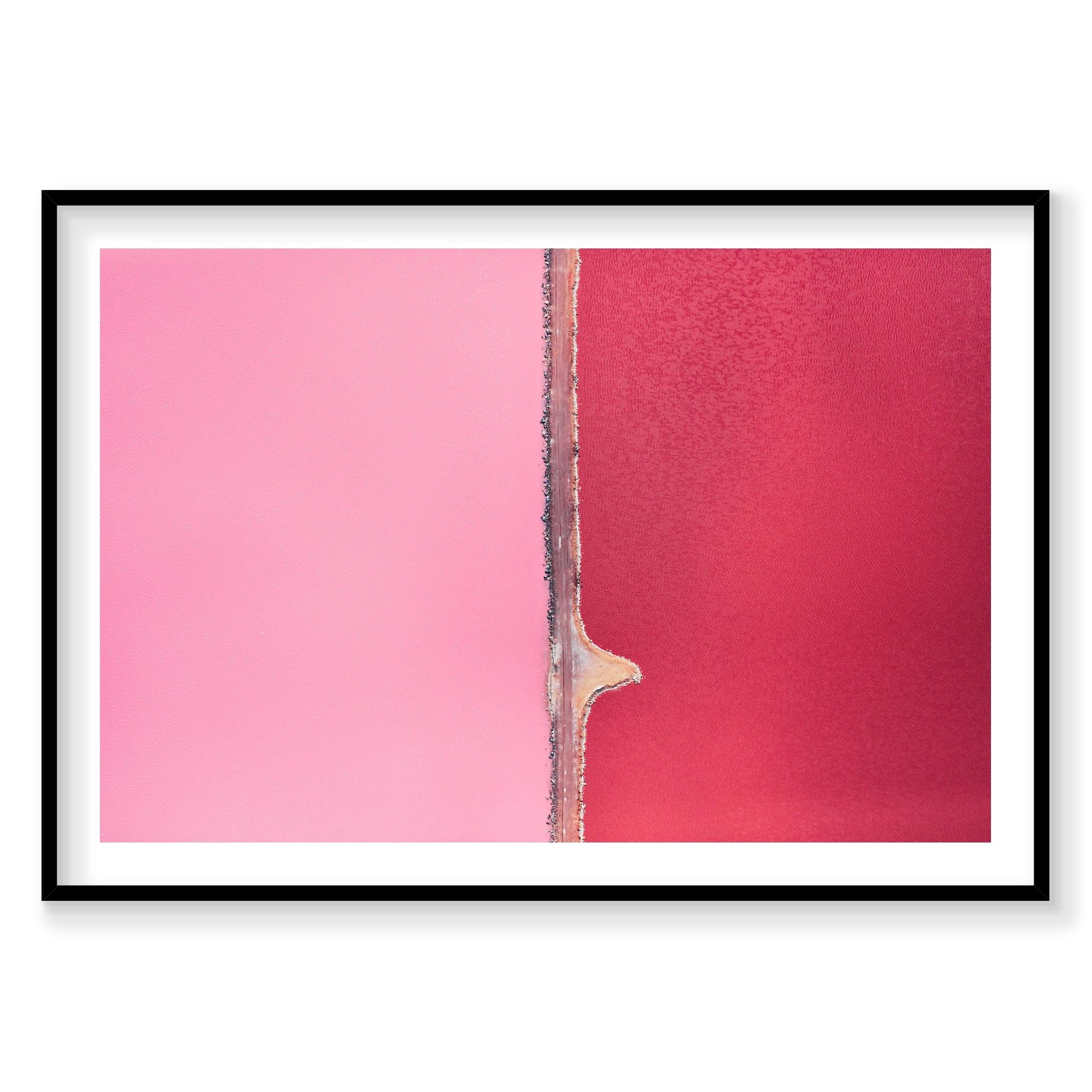 Separation, Hutt Lagoon, Horizontal Print, black Victorian Ash frame