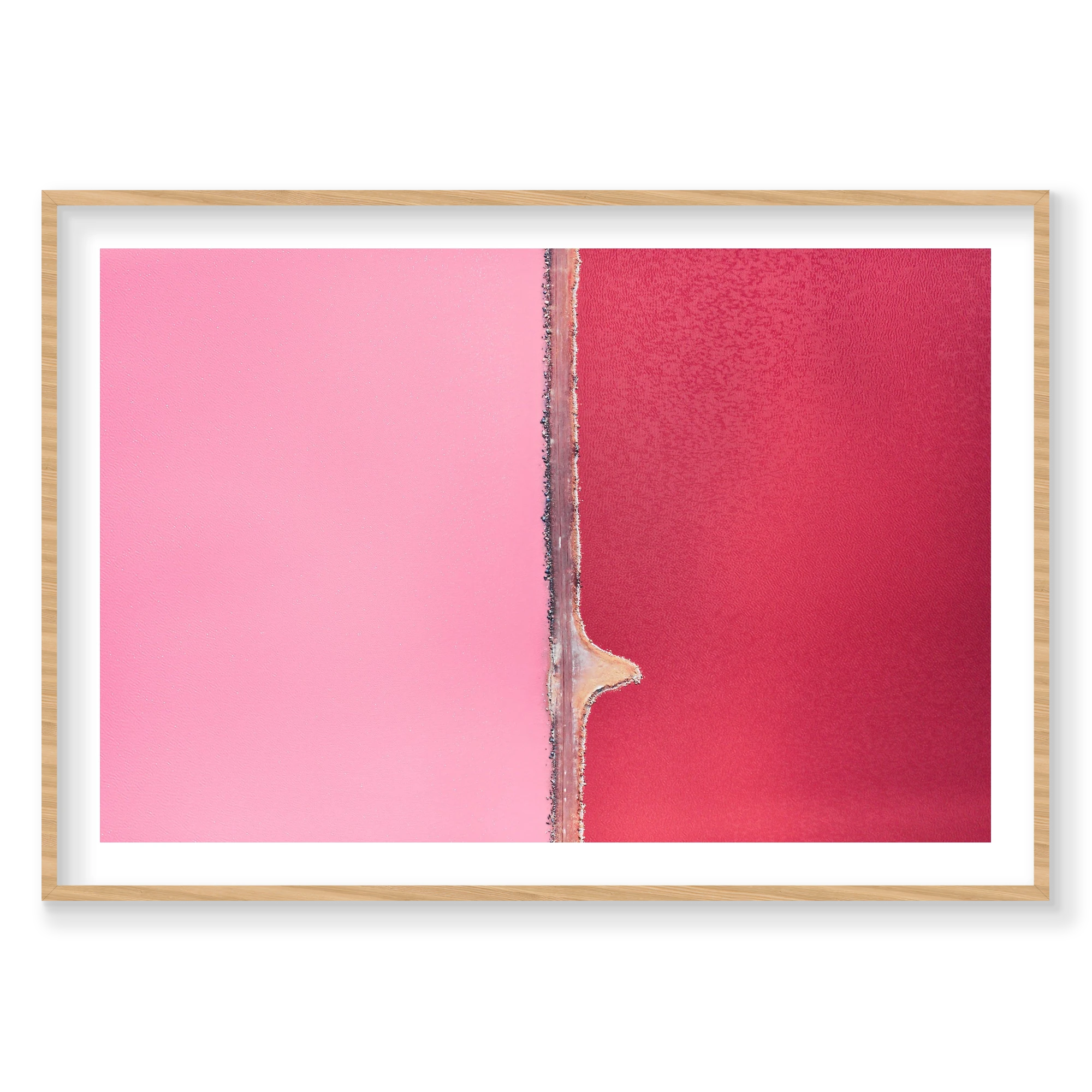 Separation, Hutt Lagoon, Horizontal Print, natural Victorian Ash frame