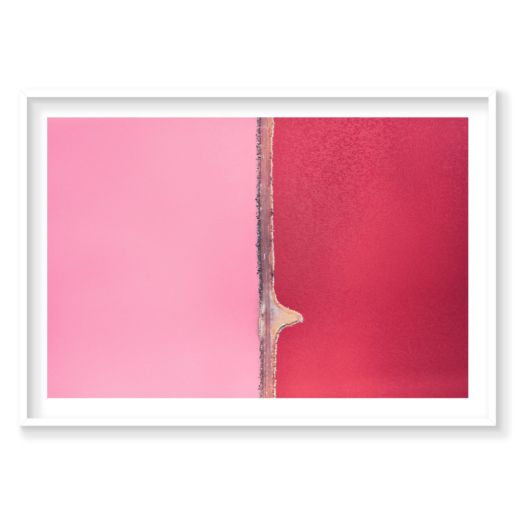 Separation, Hutt Lagoon, Horizontal Print, white Victorian Ash frame