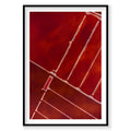 Aerial view of red salt compartments at Hutt Lagoon Western Australia from above, photography print by Remy Gerega