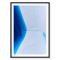 Ice Sheet, Greenland, Vertical Print, black Victorian Ash frame