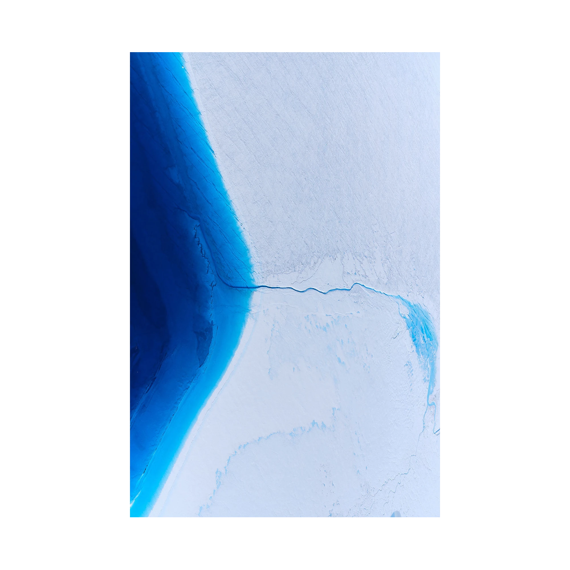 Ice Sheet, Greenland, Vertical Print, print only