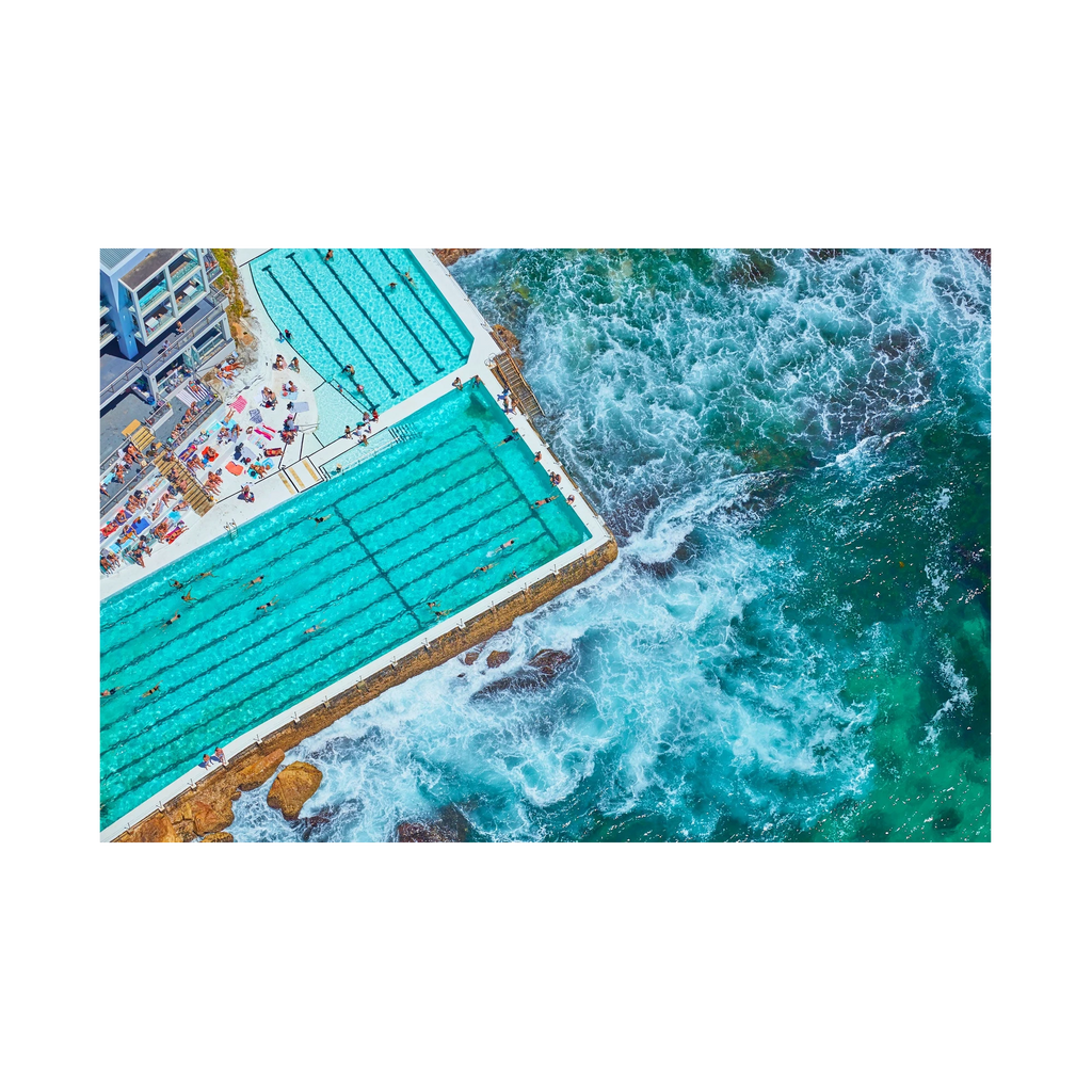 Icebergs Pool, Horizontal Print, print only