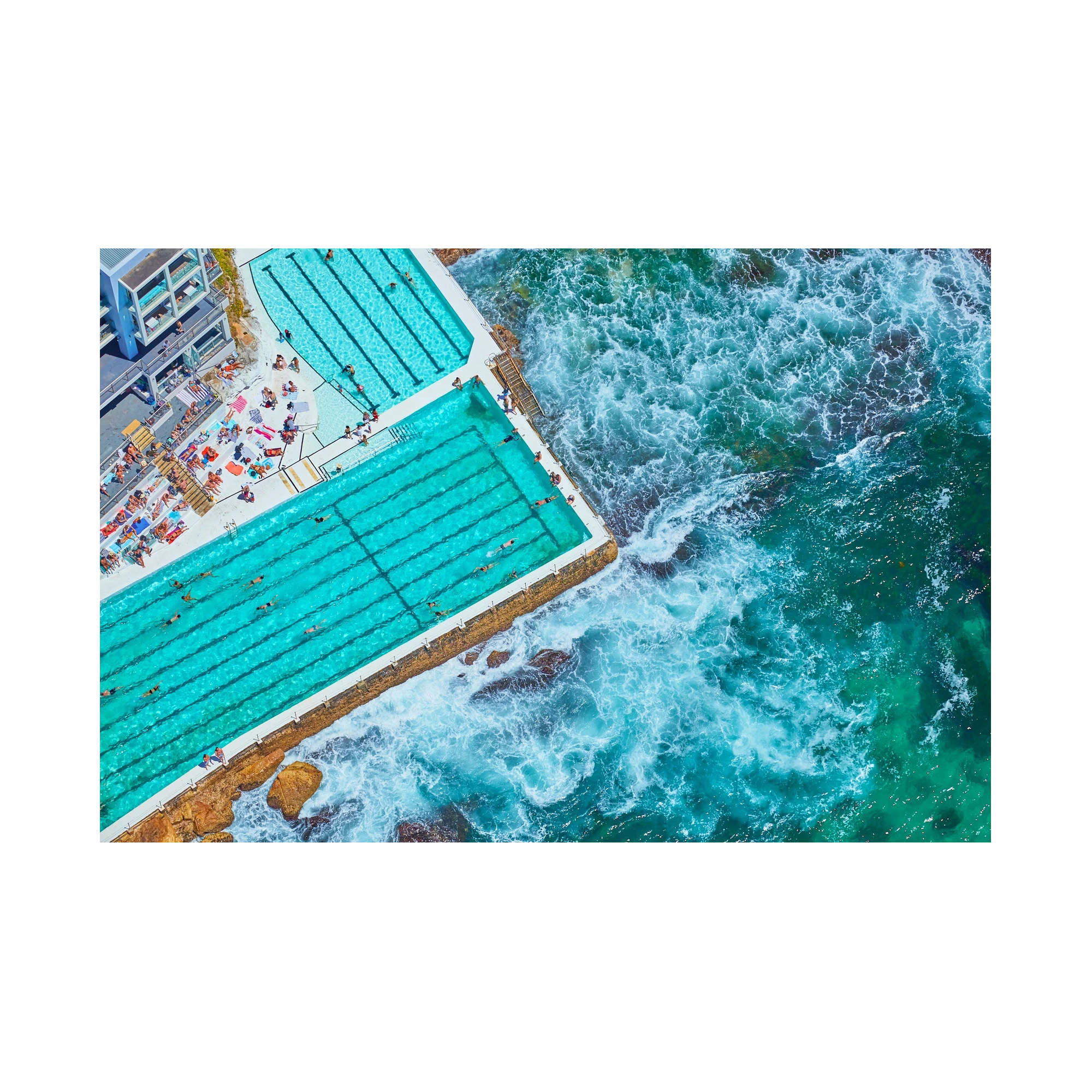 Icebergs Pool, Horizontal Print, print only