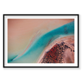 Inlet, Shark Bay, Horizontal Print, black Victorian Ash frame