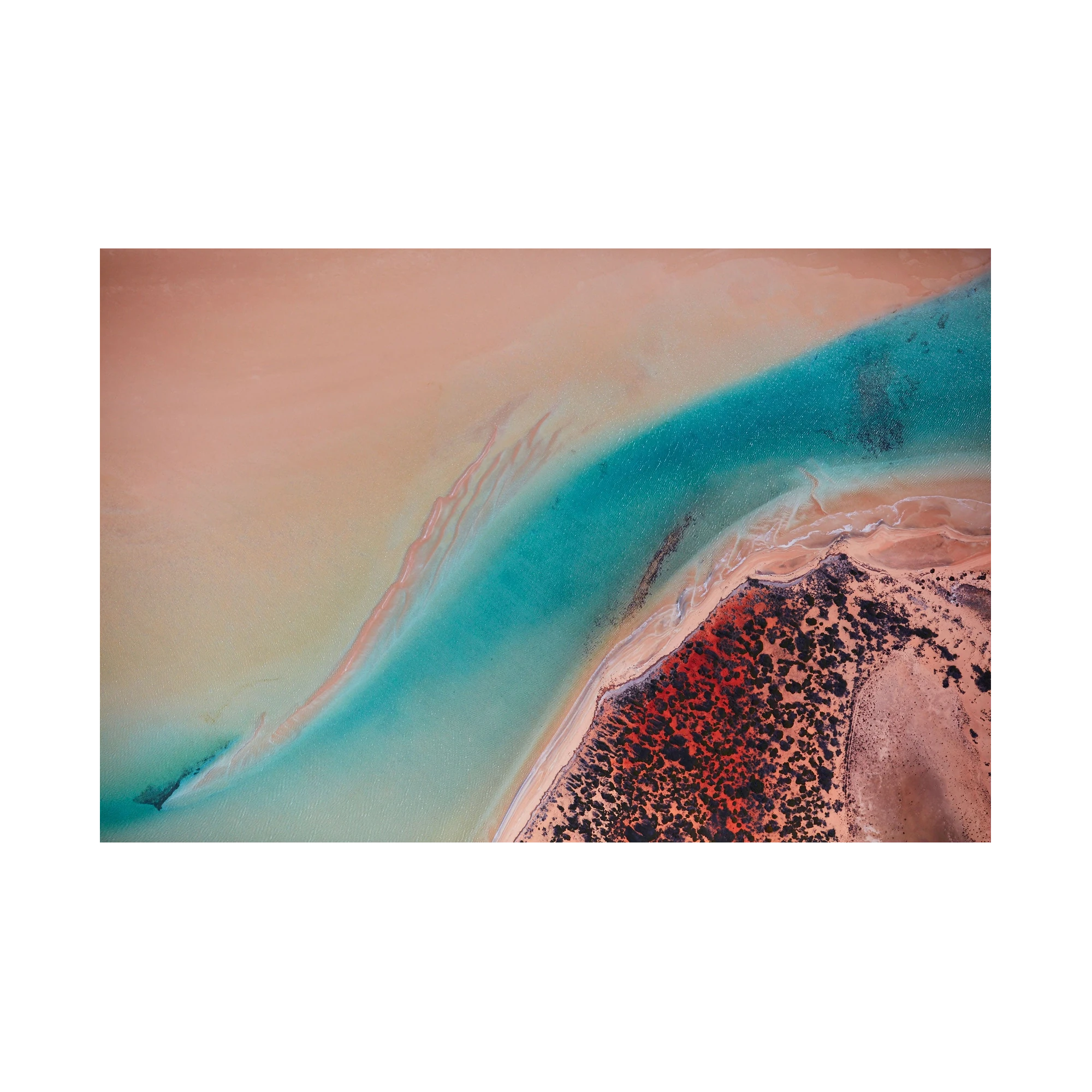 Inlet, Shark Bay, Horizontal Print, print only