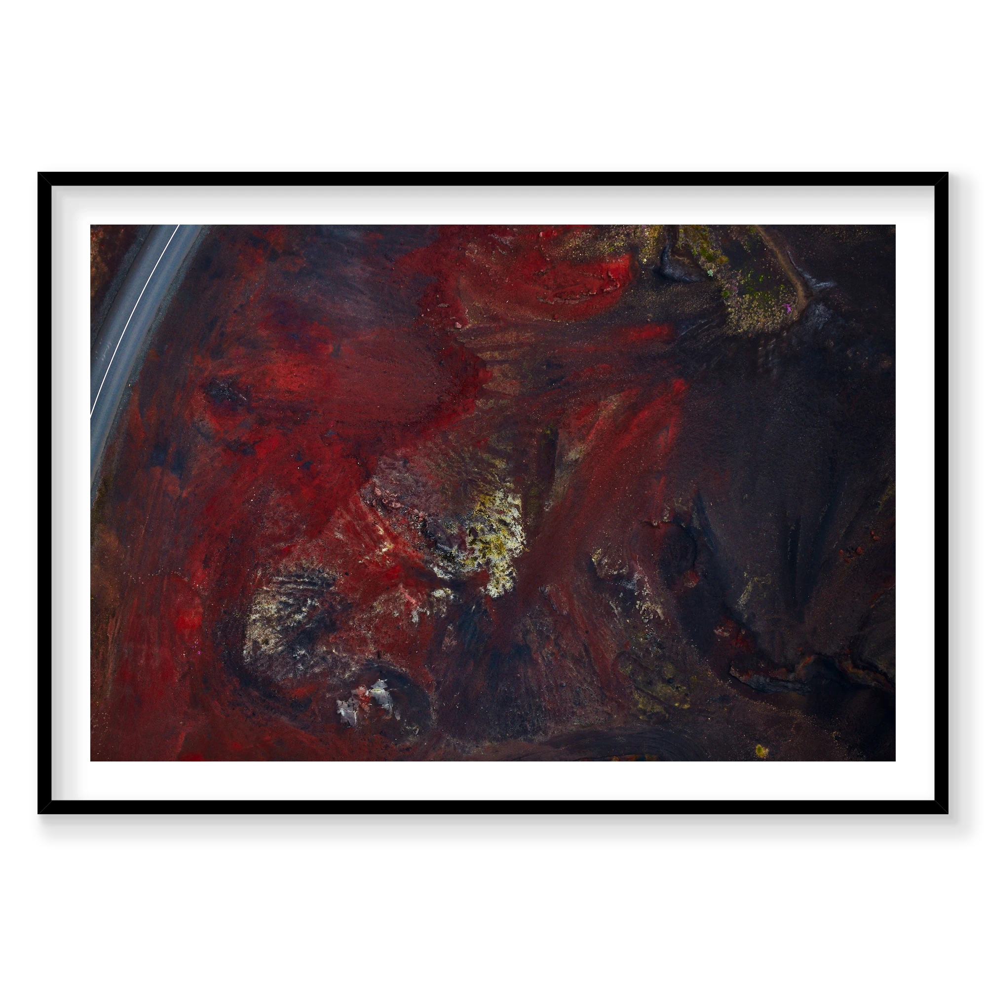 Oxidation, Iceland, Horizontal Print, black Victorian Ash frame