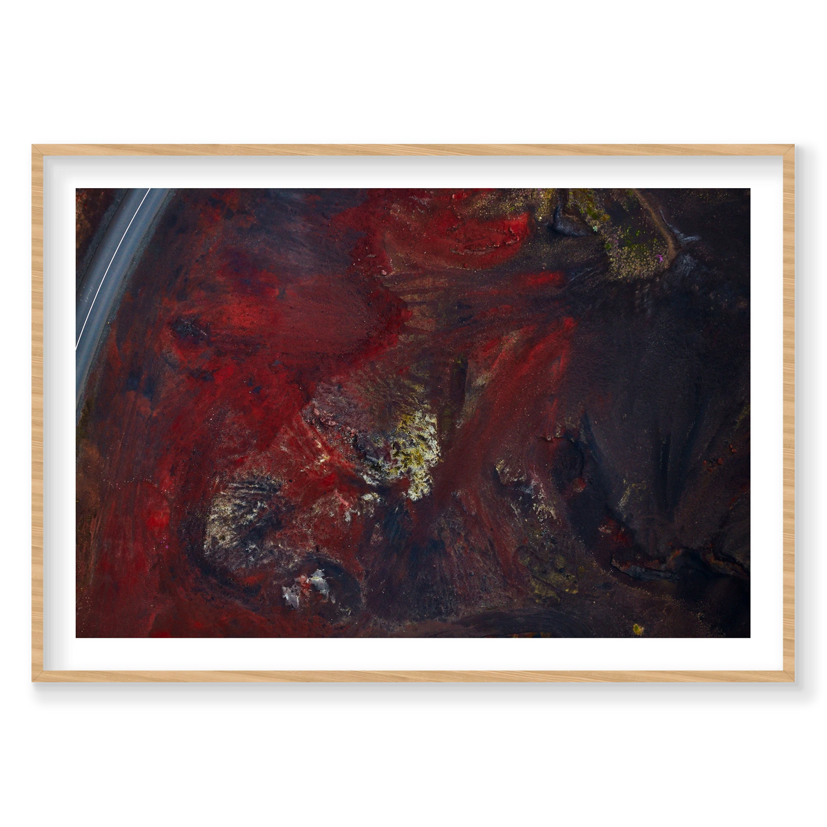 Oxidation, Iceland, Horizontal Print, natural Victorian Ash frame