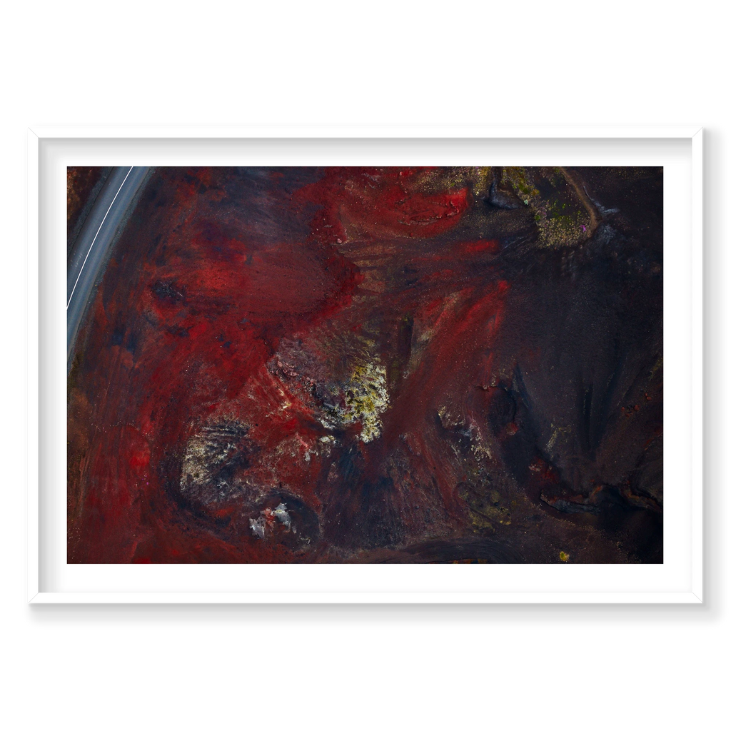 Oxidation, Iceland, Horizontal Print, white Victorian Ash frame