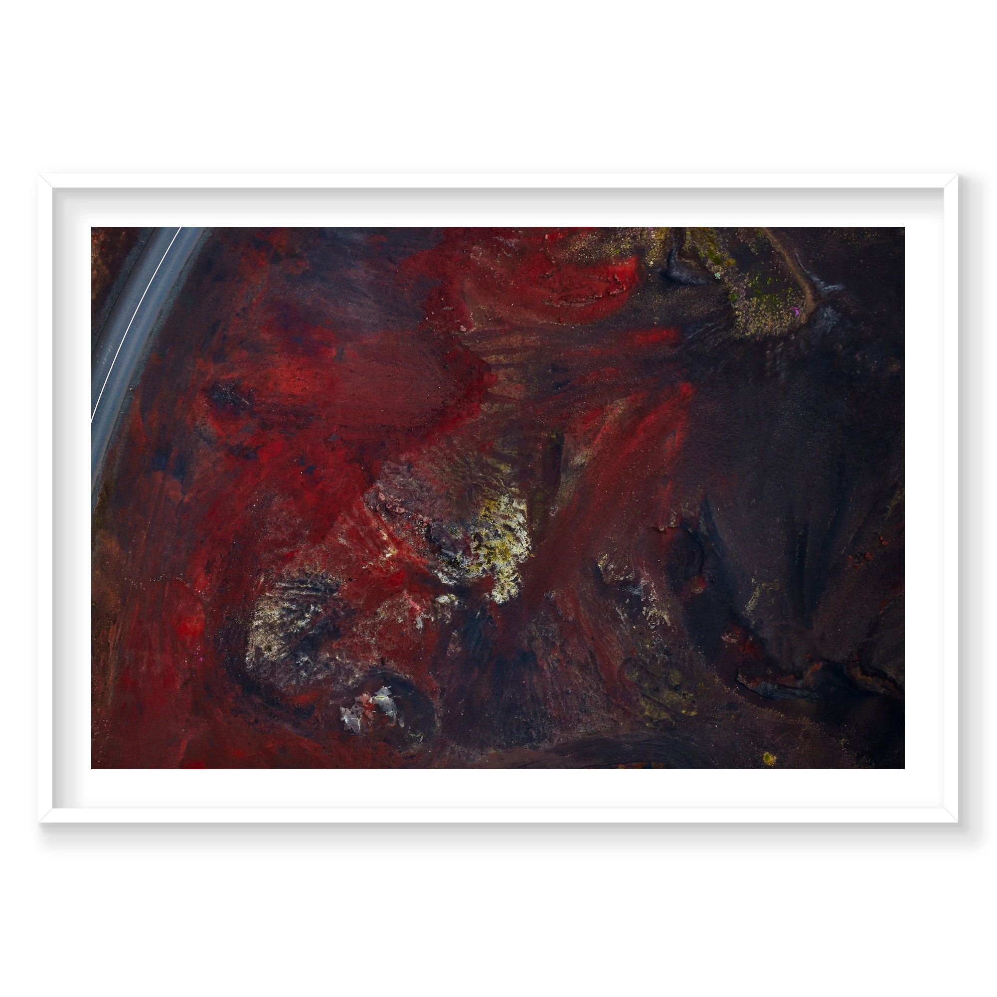 Oxidation, Iceland, Horizontal Print, white Victorian Ash frame