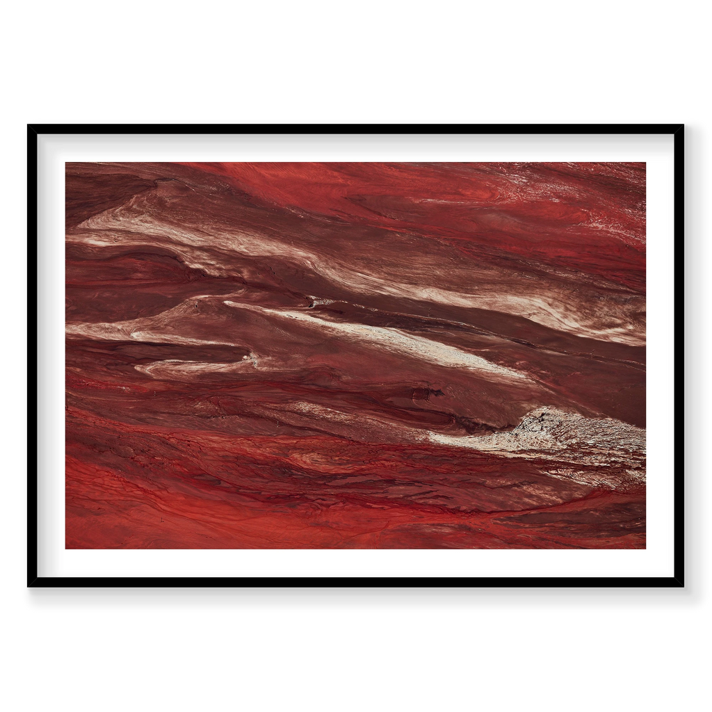 Iron Oxide, Western Australia, Horizontal Print, black Victorian Ash frame