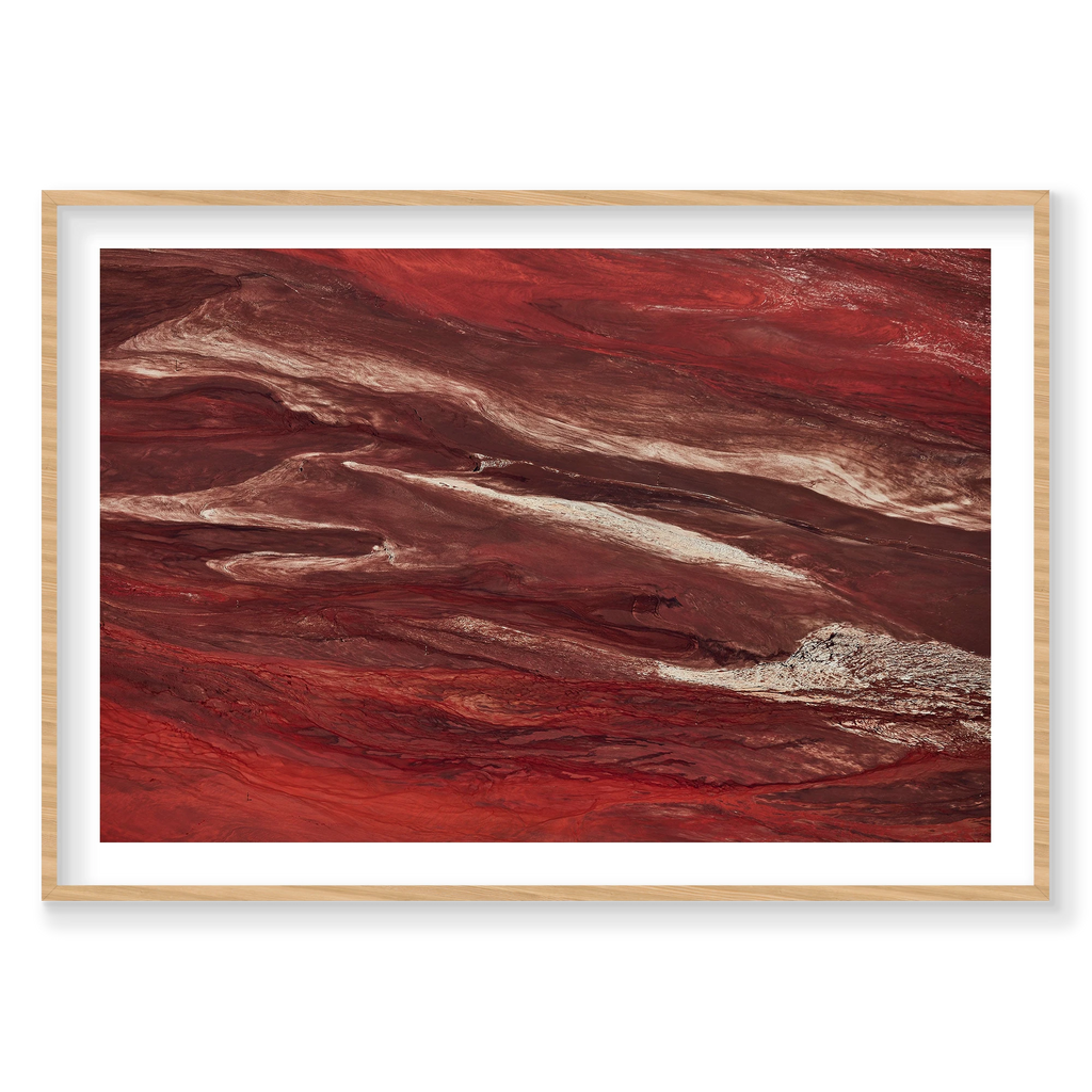 Iron Oxide, Western Australia, Horizontal Print, natural Victorian Ash frame