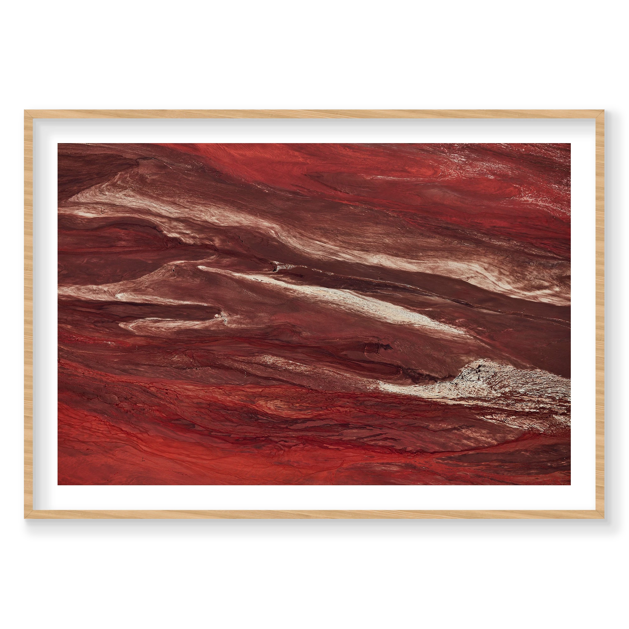 Iron Oxide, Western Australia, Horizontal Print, natural Victorian Ash frame