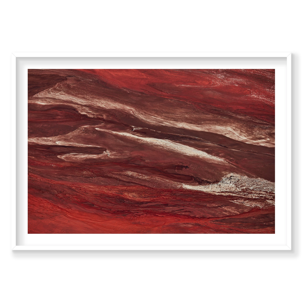 Iron Oxide, Western Australia, Horizontal Print, white Victorian Ash frame