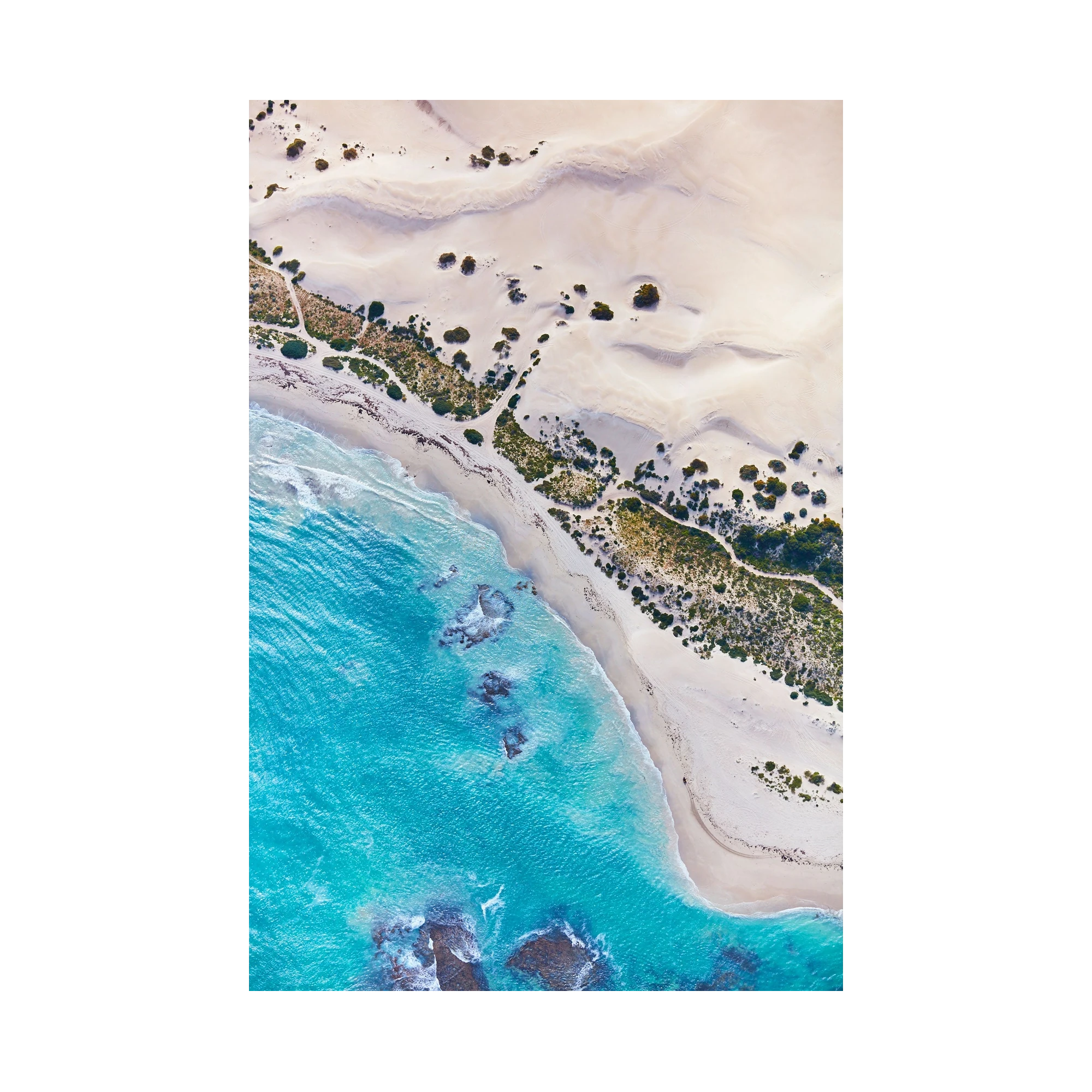 Blue Coast, Kalbarri, Vertical Print, print only