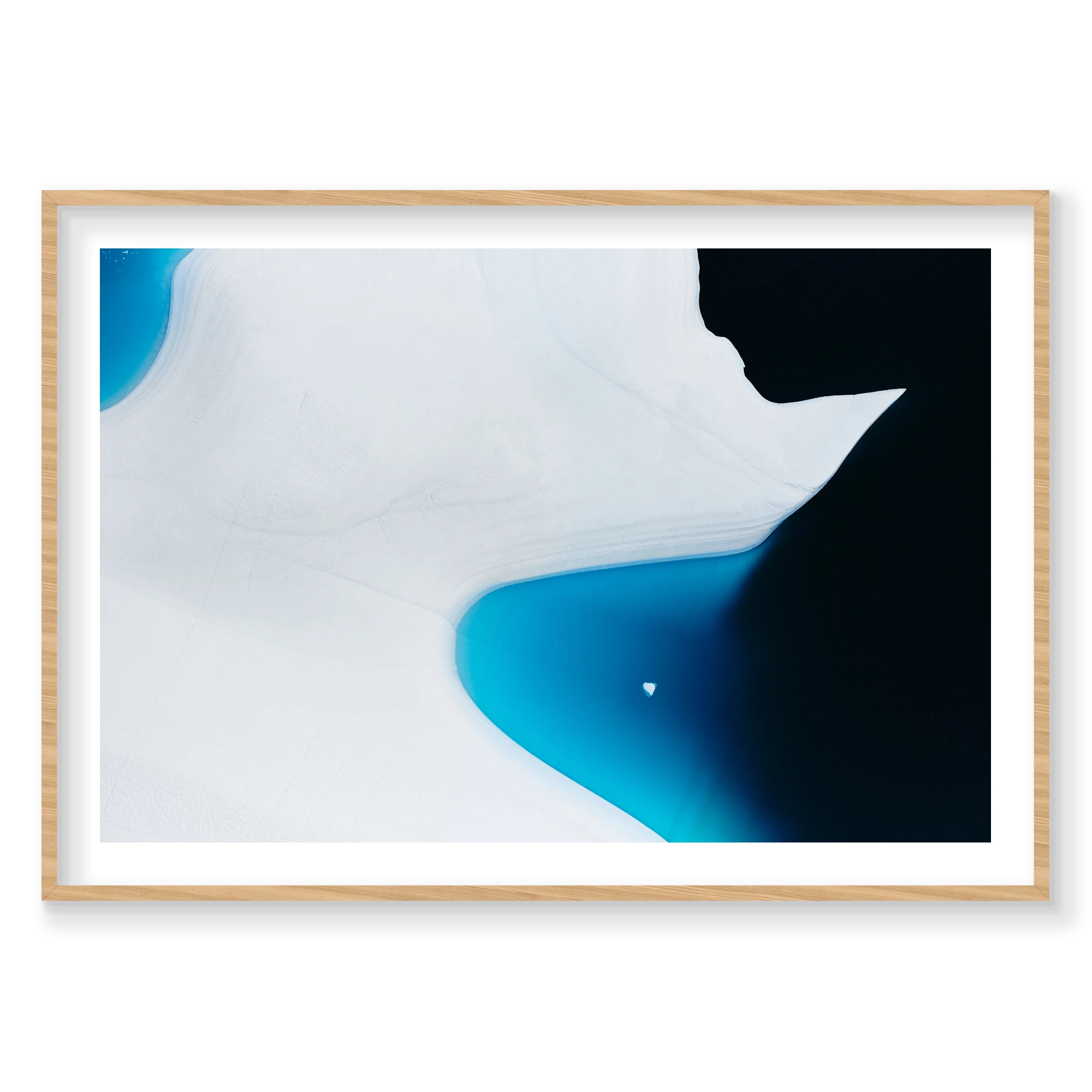Knifepoint, Greenland, Horizontal Print, natural Victorian Ash frame
