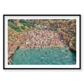 Lama Monachile, Italy, Landscape Print, black Victorian Ash frame