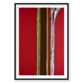 Laneways, San Francisco Bay, Vertical Print, black Victorian Ash frame