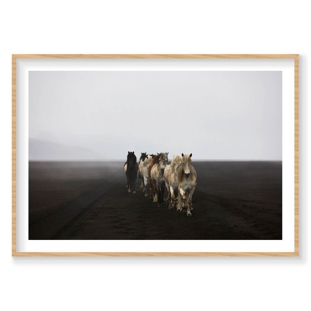 Highlands, Iceland, Horizontal Print, natural Victorian Ash frame