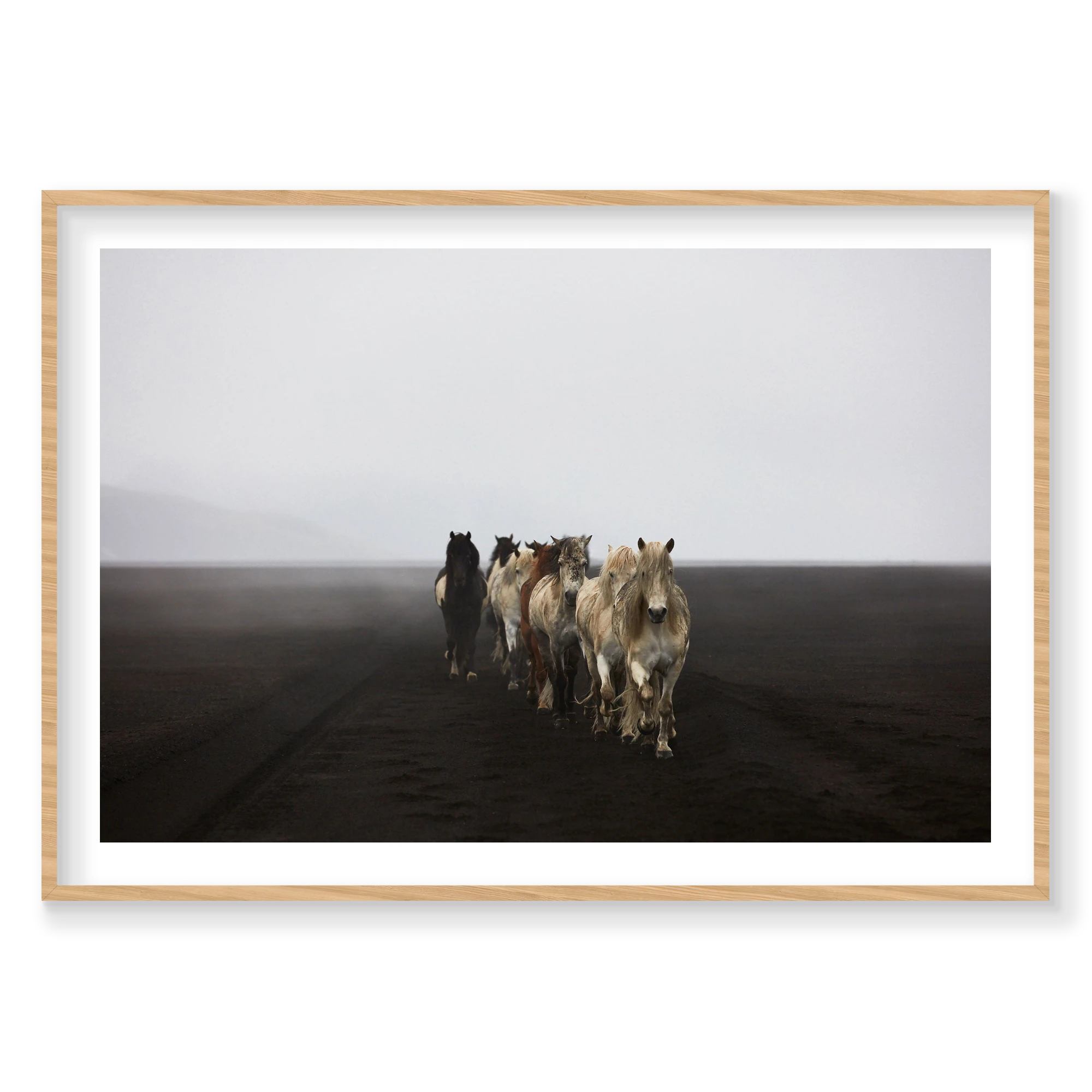 Highlands, Iceland, Horizontal Print, natural Victorian Ash frame