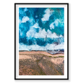Layered, Kalbarri, Vertical Print, black Victorian Ash frame