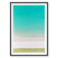 Layers, Whitehaven Beach, Vertical Print, black Victorian Ash frame