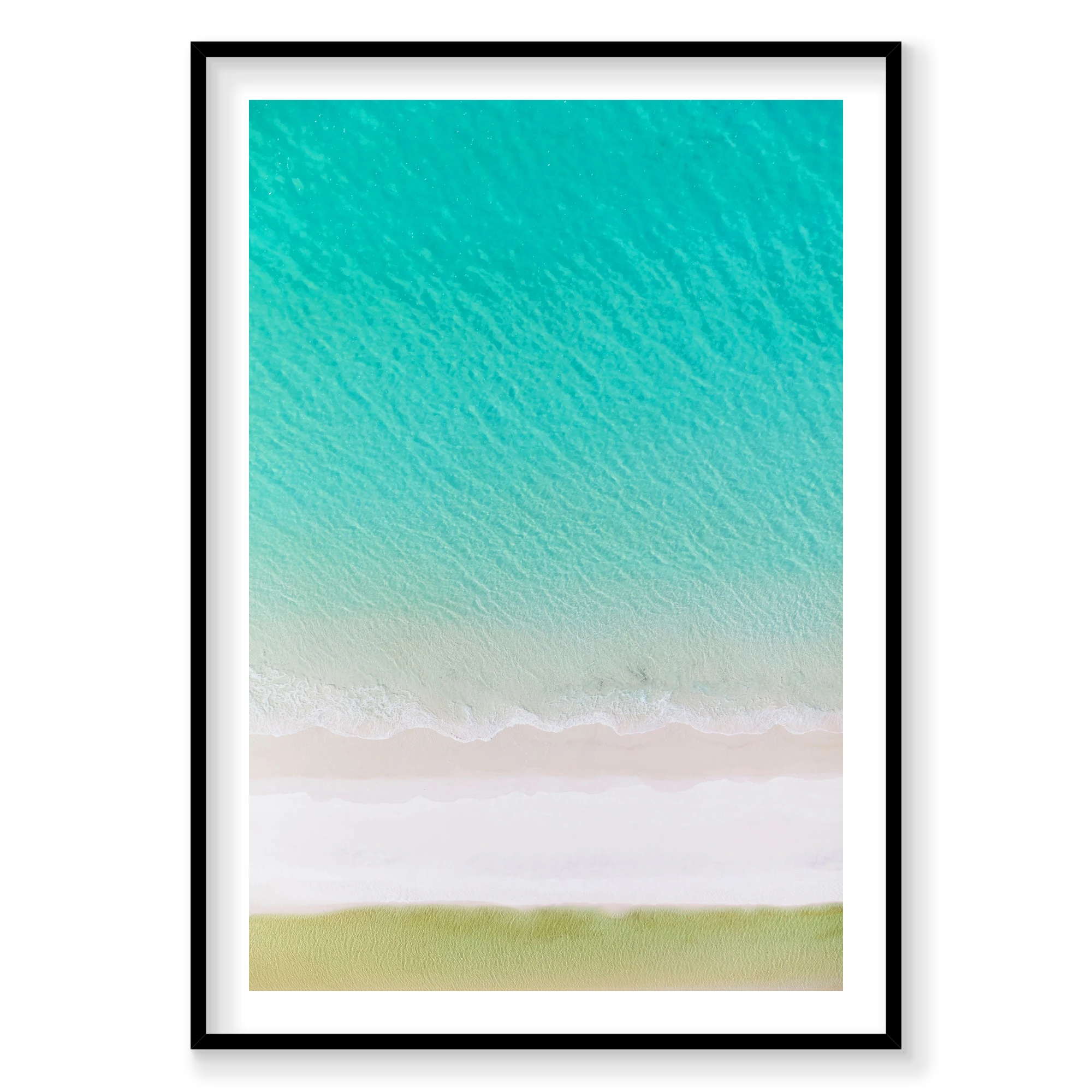 Layers, Whitehaven Beach, Vertical Print, black Victorian Ash frame