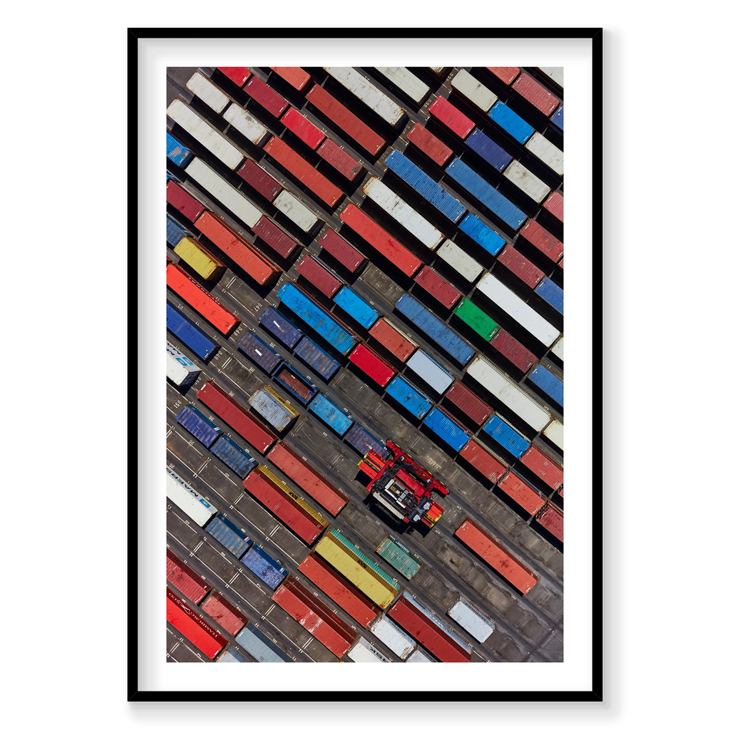 Cargo, Botany Bay, Vertical Print, black Victorian Ash frame