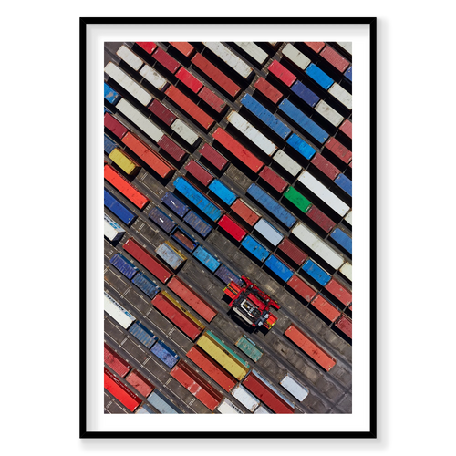 Cargo, Botany Bay, Vertical Print, black Victorian Ash frame