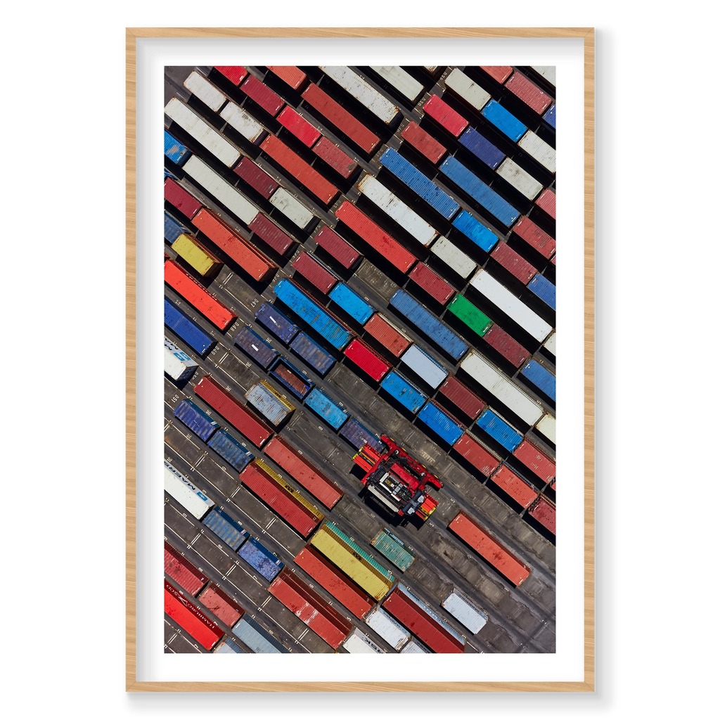 Cargo, Botany Bay, Vertical Print, natural Victorian Ash frame